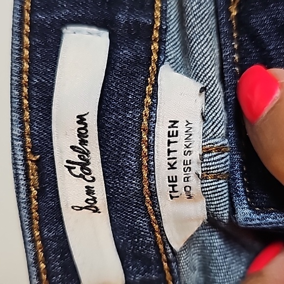 Sam Edelman The Kitten Ladies Jeans, Mid Rise Skinny Sz 26 - Picture 6 of 11